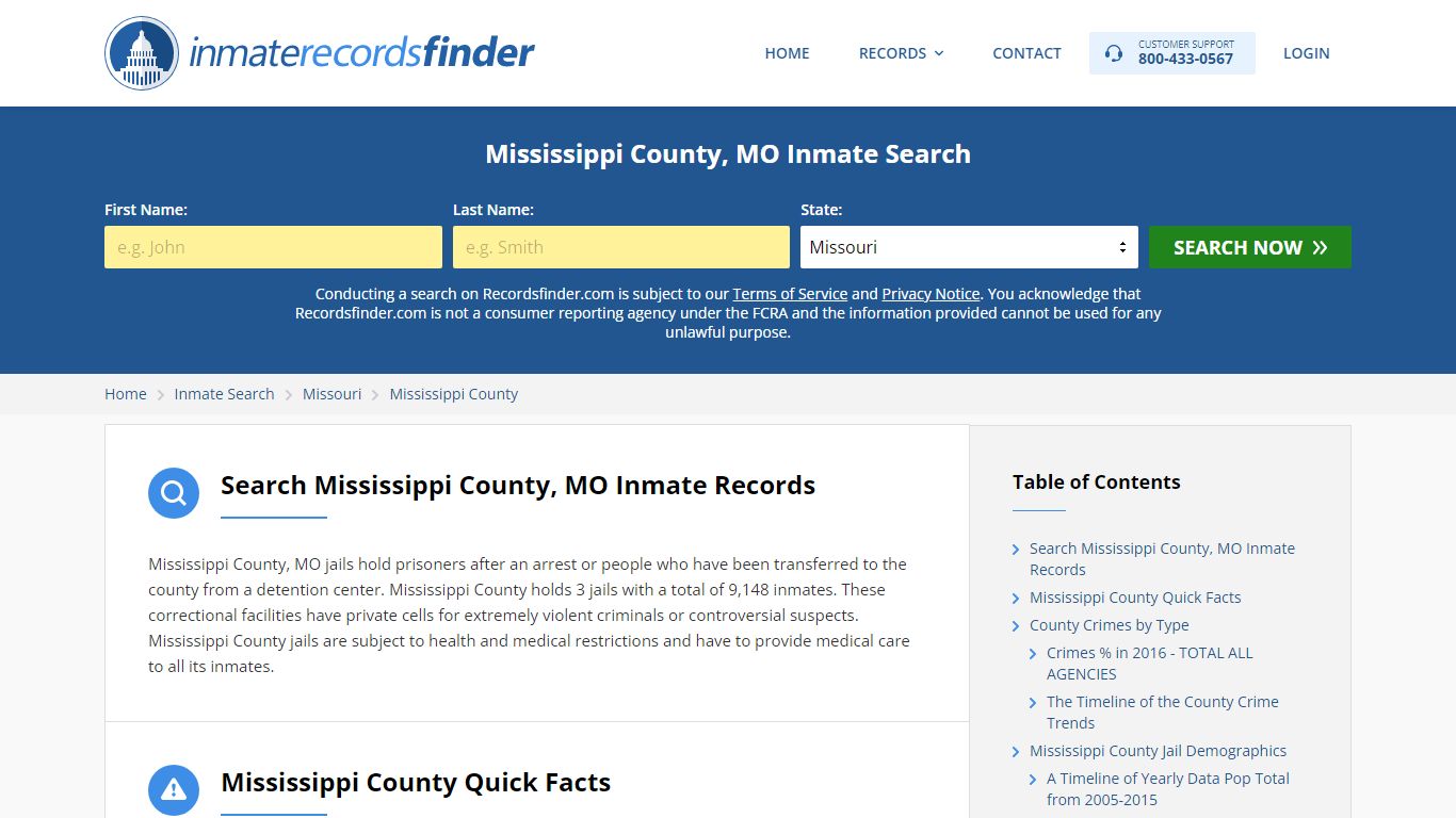 Mississippi County, MO Inmate Lookup & Jail Records Online